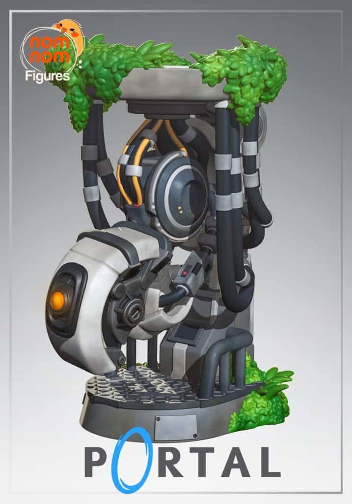 Chibi GlaDOS - Portal - figurka 3D Drukarnia Marzeń