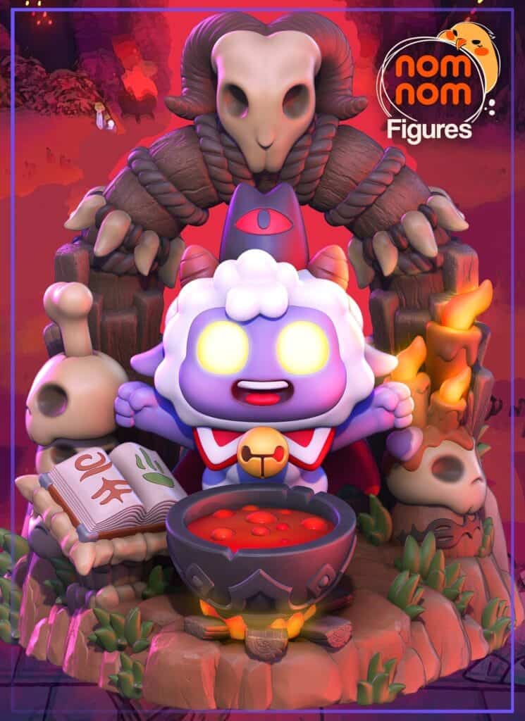 Chibi Lamb - Cult of the Lamb - figurka 3D Drukarnia Marzeń