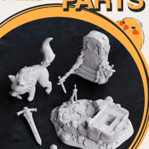 Chibi Great Grey Wolf Sif - Dark Souls - miniatura 7