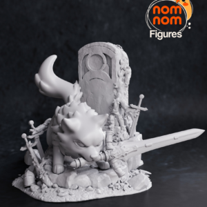 Chibi Great Grey Wolf Sif - Dark Souls - miniatura 2