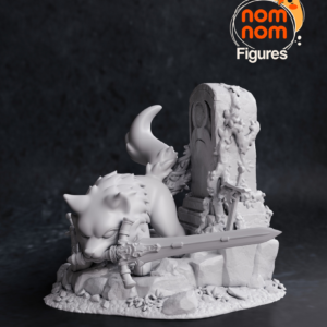 Chibi Great Grey Wolf Sif - Dark Souls - miniatura 3