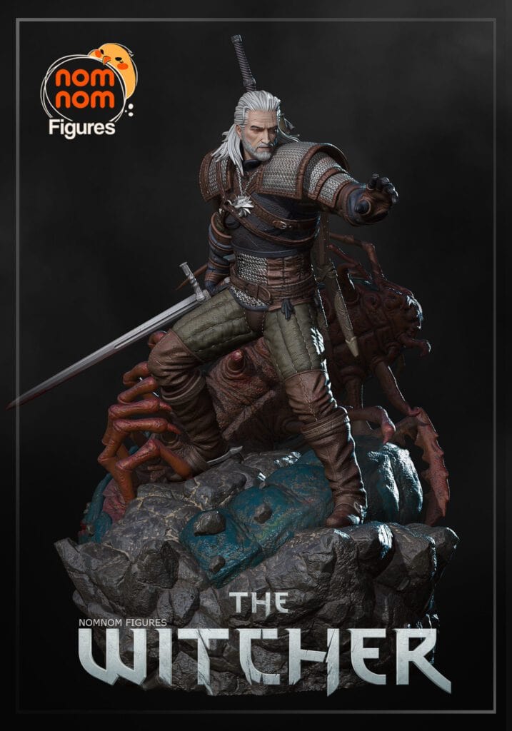 Geralt - Wiedźmin - figurka 3D Drukarnia Marzeń