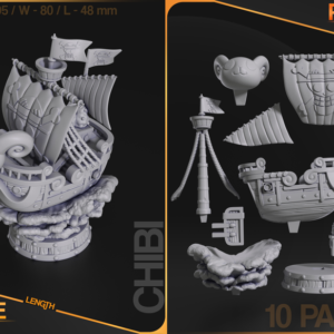 Chibi Going Merry - One Piece - miniatura 4