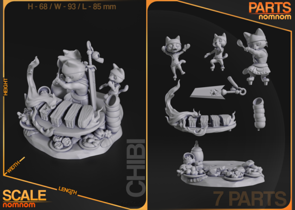 Chibi Meowscular Chef - Monster Hunter - obrazek 4