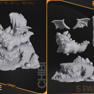 Chibi Themberchaud - Dungeons & Dragons - miniatura 4