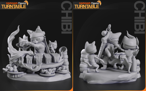 Chibi Meowscular Chef - Monster Hunter - obrazek 2