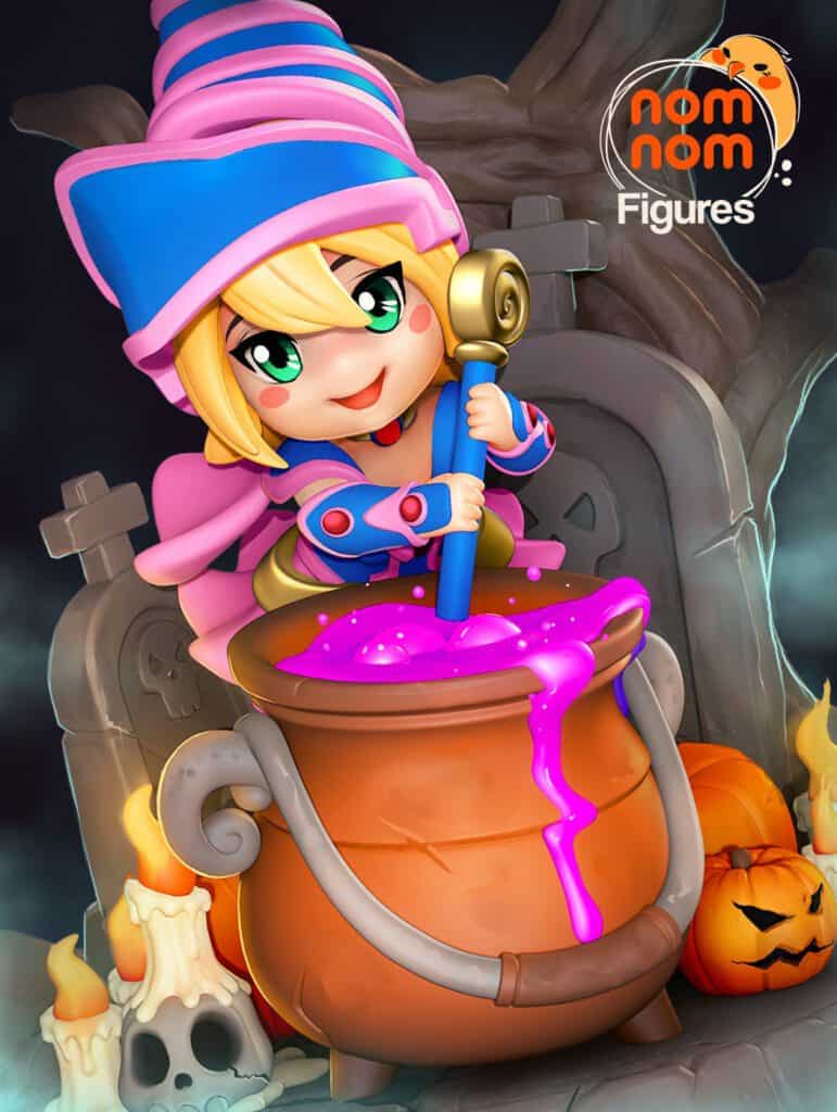 Chibi Dark Magician Girl - Yu-Gi-Oh! - figurka 3D Drukarnia Marzeń