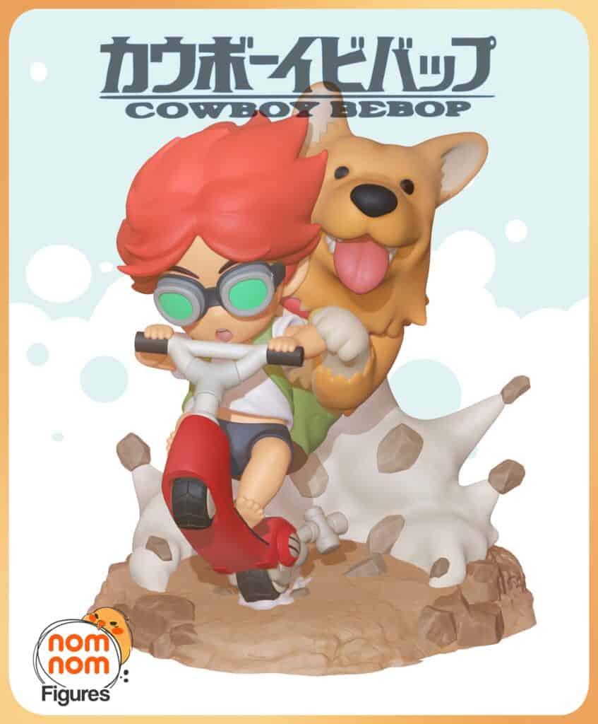 Chibi Ein & Edward - Cowboy Bebop - figurka 3D Drukarnia Marzeń