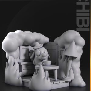 Chibi This is Fine Meme - miniatura 2