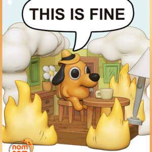 Chibi This is Fine Meme