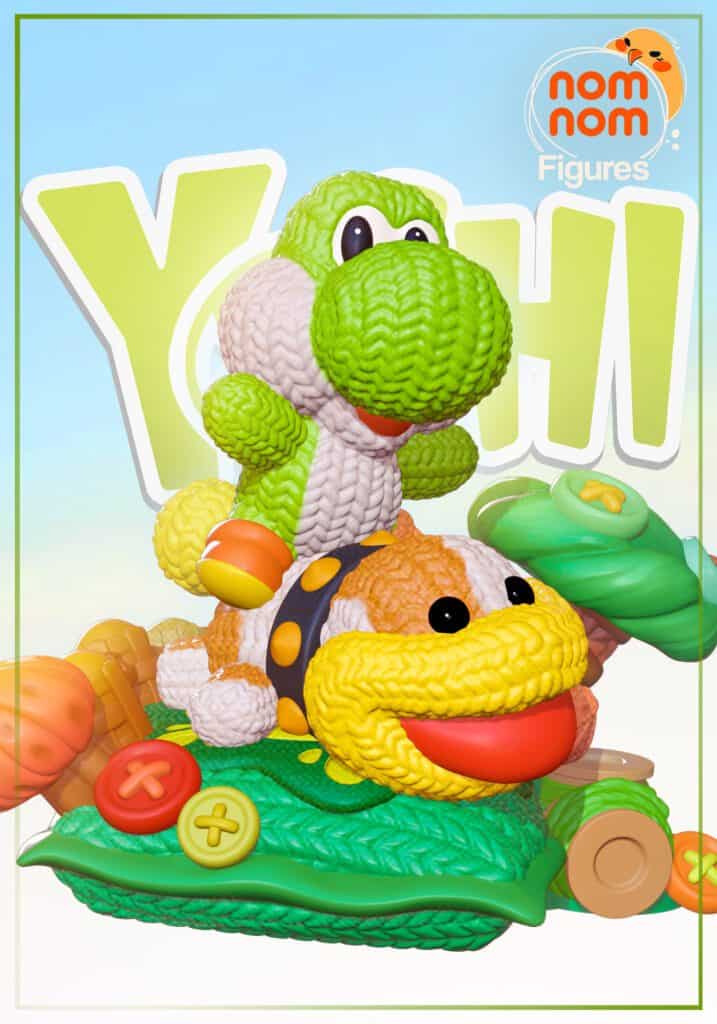 Chibi Yoshi - Yoshis Woolly World - figurka 3D Drukarnia Marzeń