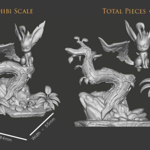 Chibi Leafeon Eevee evolution - Pokemon - miniatura 7