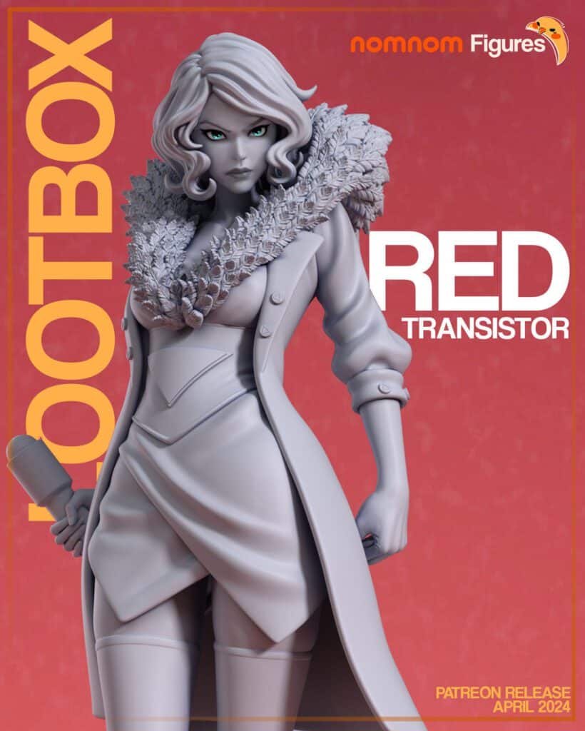Red - Transistor - figurka 3D Drukarnia Marzeń