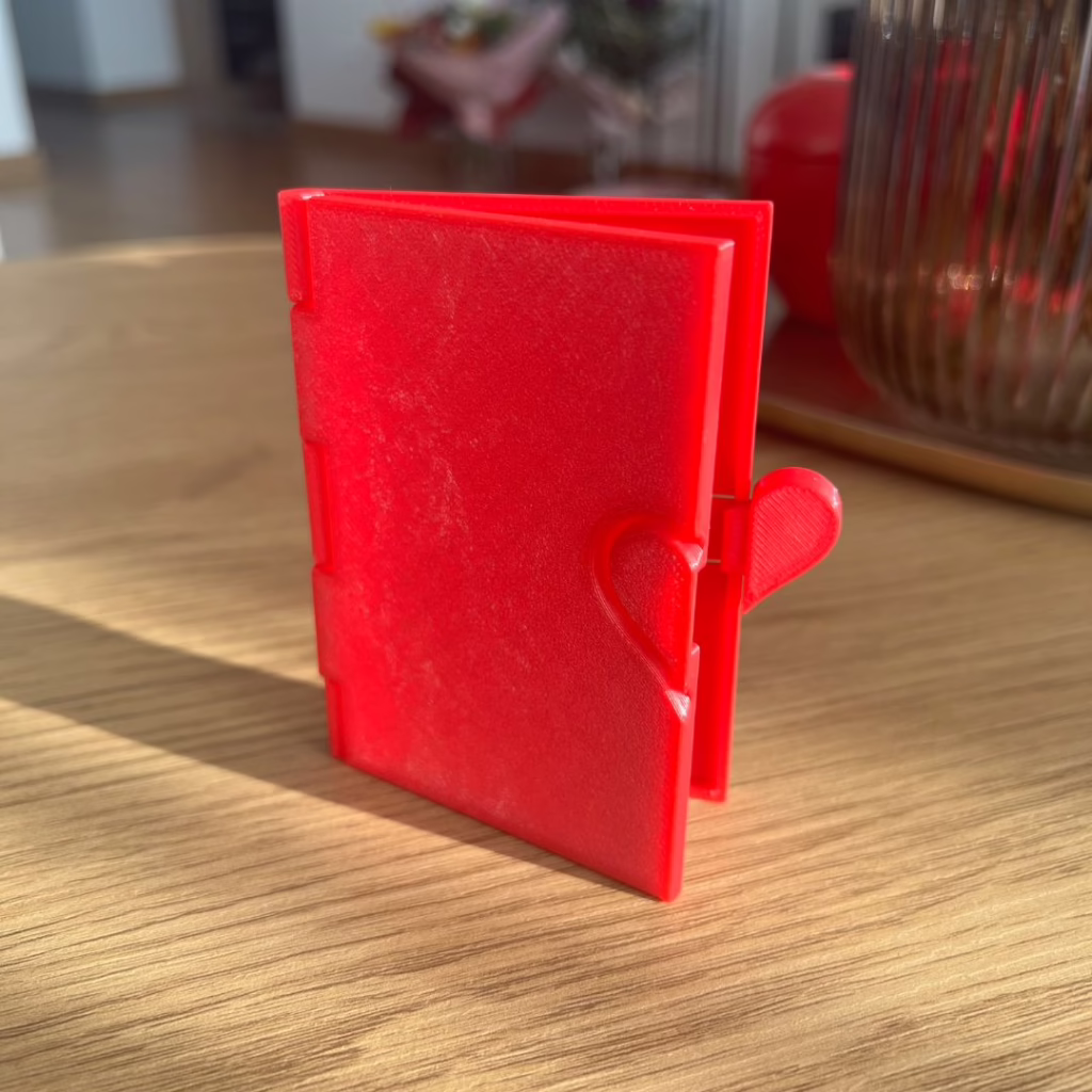 Mini Pudełko na Voucher Kartę Podarunkową Walentynki Serce - figurka 3D Drukarnia Marzeń