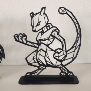 Figurka geometryczna MewTwo z Pokemon - miniatura 2