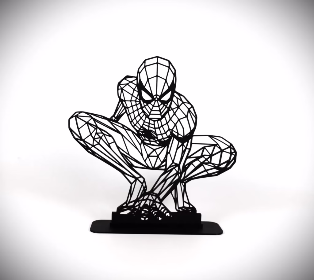 Figurka geometryczna Spiderman - figurka 3D Drukarnia Marzeń