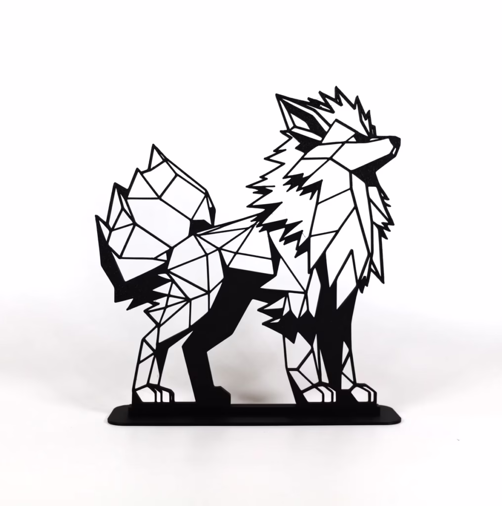 Figurka geometryczna Arcanine Pokemon - figurka 3D Drukarnia Marzeń