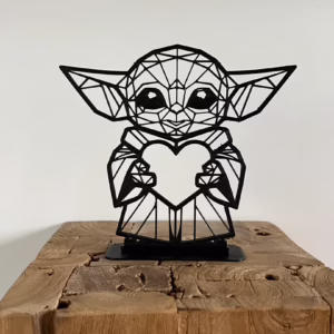 Figurka Baby Yoda z Sercem Walentynki - miniatura 2