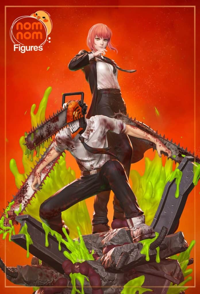 Makima & Denji - Chainsaw Man - figurka 3D Drukarnia Marzeń