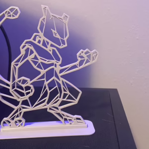 Figurka geometryczna MewTwo z Pokemon - miniatura 3