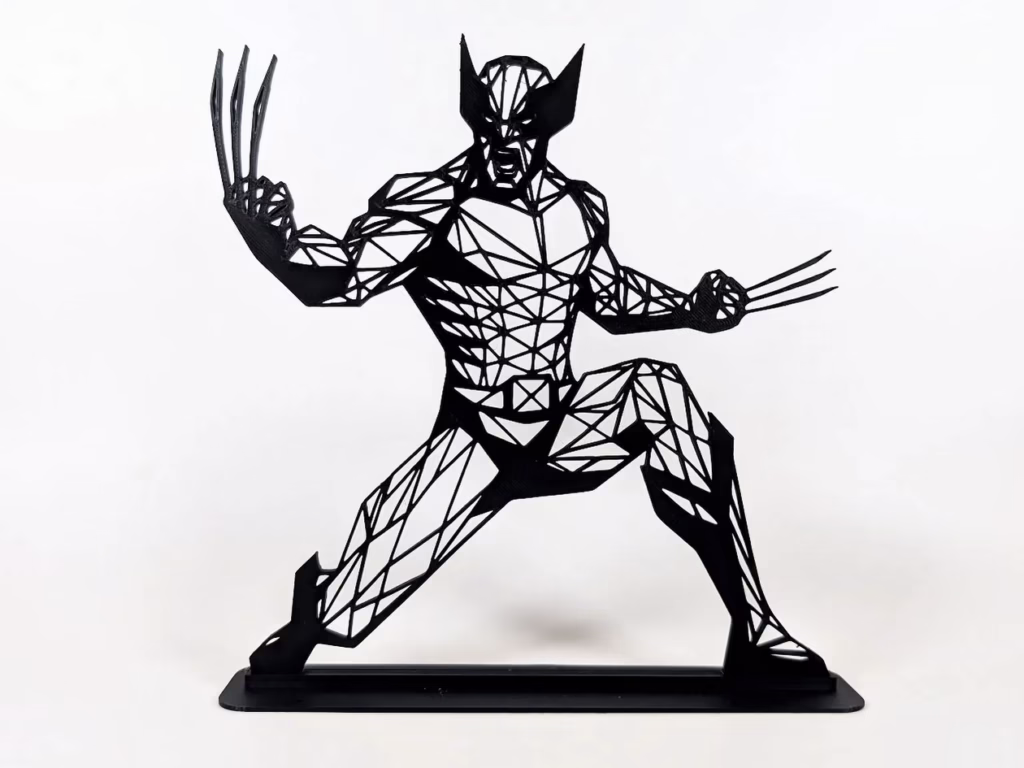 Figurka geometryczna Wolverine - figurka 3D Drukarnia Marzeń