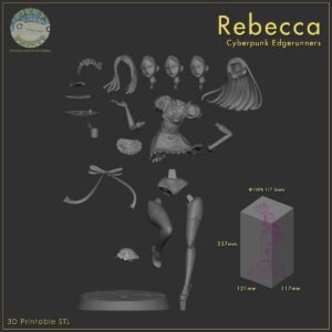 Maid Rebecca - Cyberpunk: Edgerunners - miniatura 7