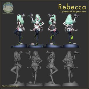 Maid Rebecca - Cyberpunk: Edgerunners - miniatura 6