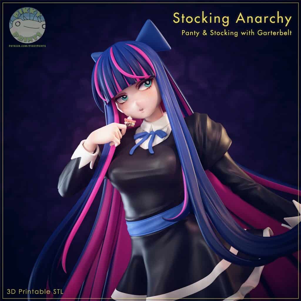 Stocking Anarchy - Panty & Stocking with Garterbelt - figurka 3D Drukarnia Marzeń