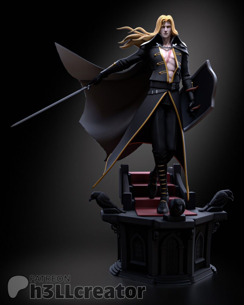 Alucard - Castlevania - figurka 3D Drukarnia Marzeń