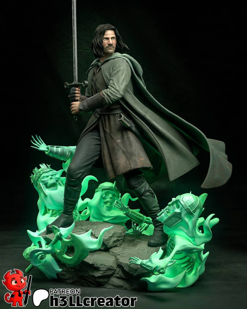Aragorn - The Lord of the Rings - figurka 3D Drukarnia Marzeń