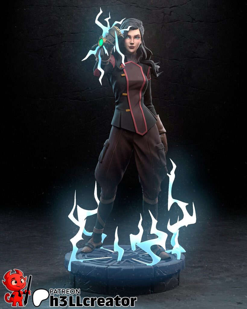 Asami Sato - Avatar the Legend of Korra - figurka 3D Drukarnia Marzeń