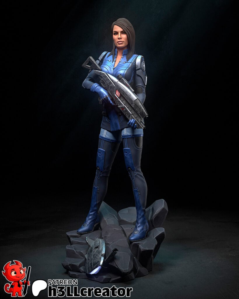 Ashley Williams - Mass Effect - figurka 3D Drukarnia Marzeń