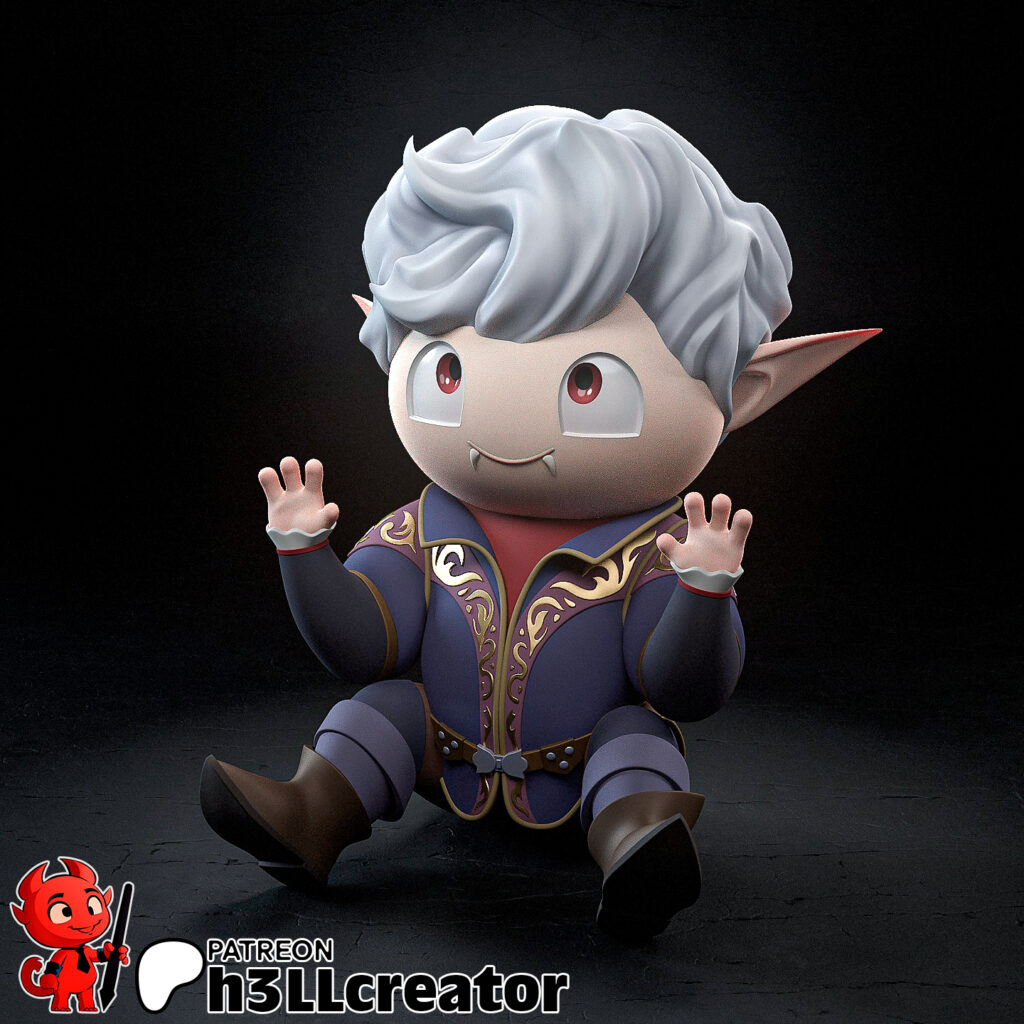Astarion stojak na telefon – Baldur’s Gate 3 - figurka 3D Drukarnia Marzeń