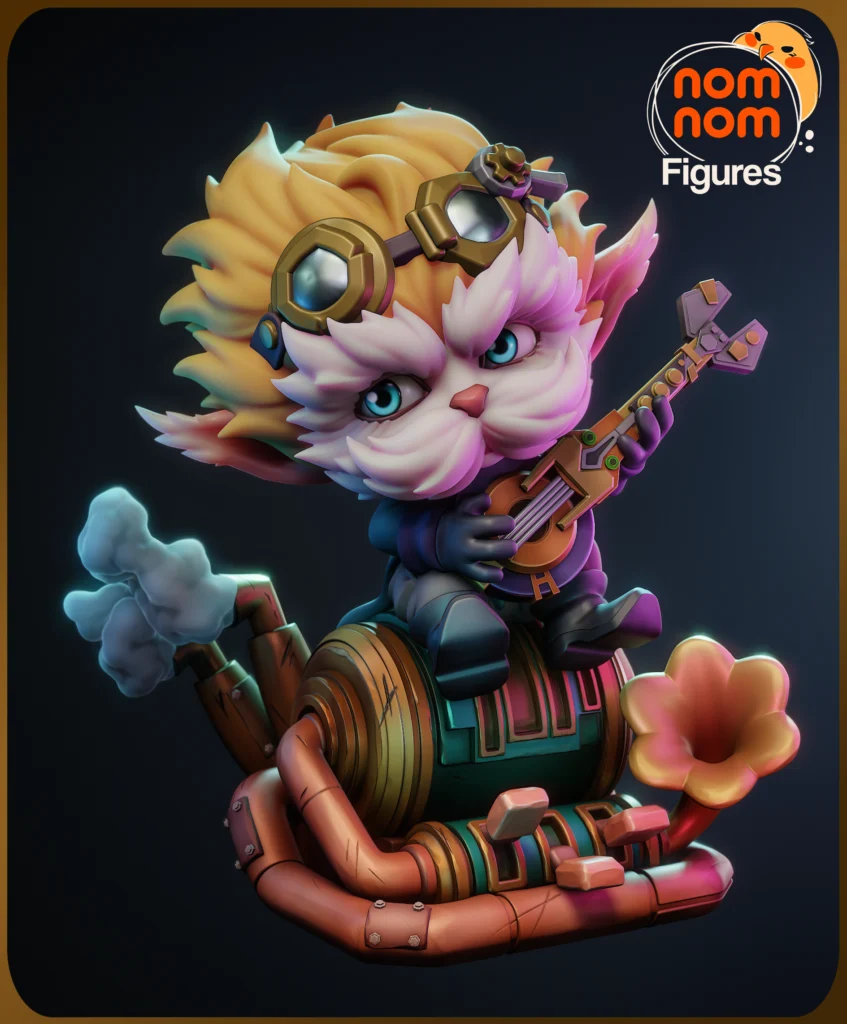 Chibi Heimerdinger - Arcane - figurka 3D Drukarnia Marzeń