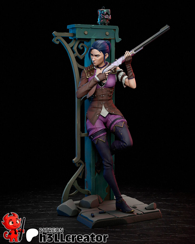 Caitlyn - Arcane - figurka 3D Drukarnia Marzeń