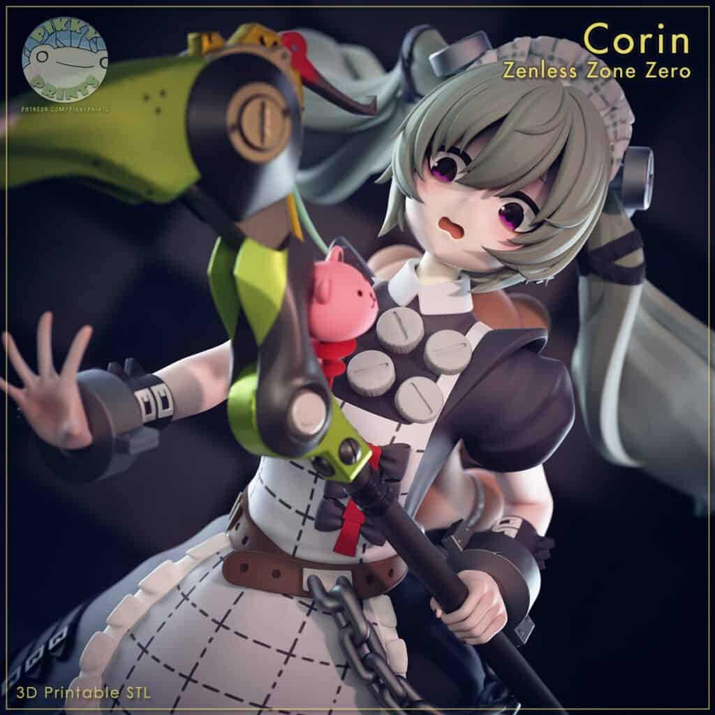 Corin - Zenless Zone Zero - figurka 3D Drukarnia Marzeń