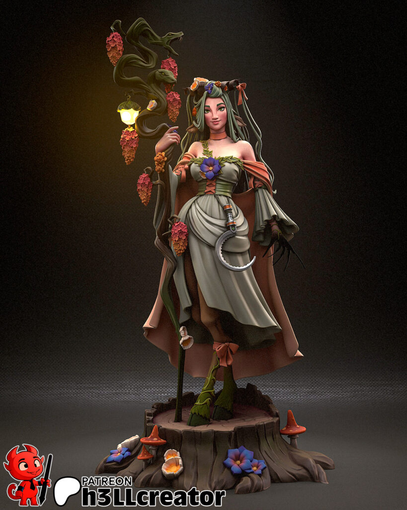 Fearne - Critical Role - figurka 3D Drukarnia Marzeń