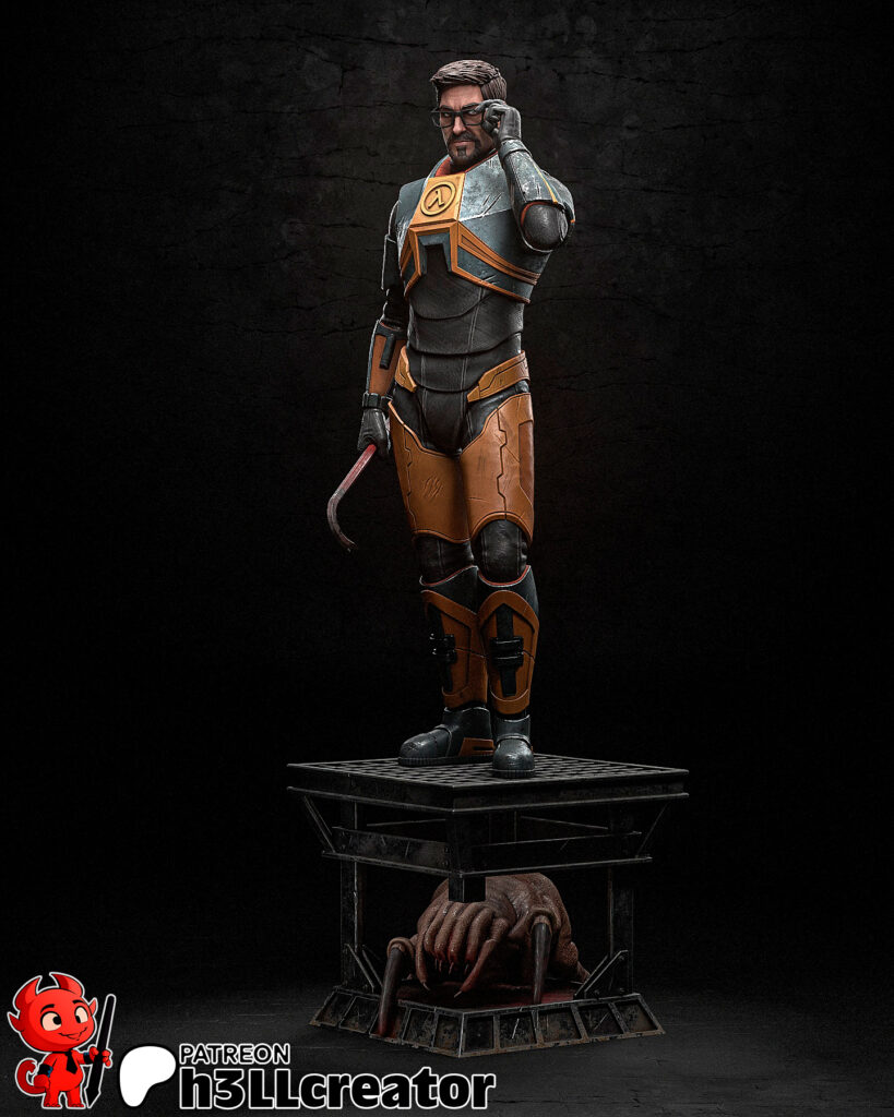 Gordon Freeman - Half Life 2 - figurka 3D Drukarnia Marzeń