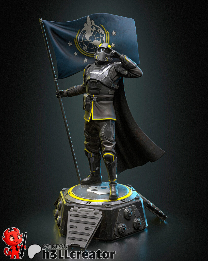Helldiver - Helldivers 2 - figurka 3D Drukarnia Marzeń