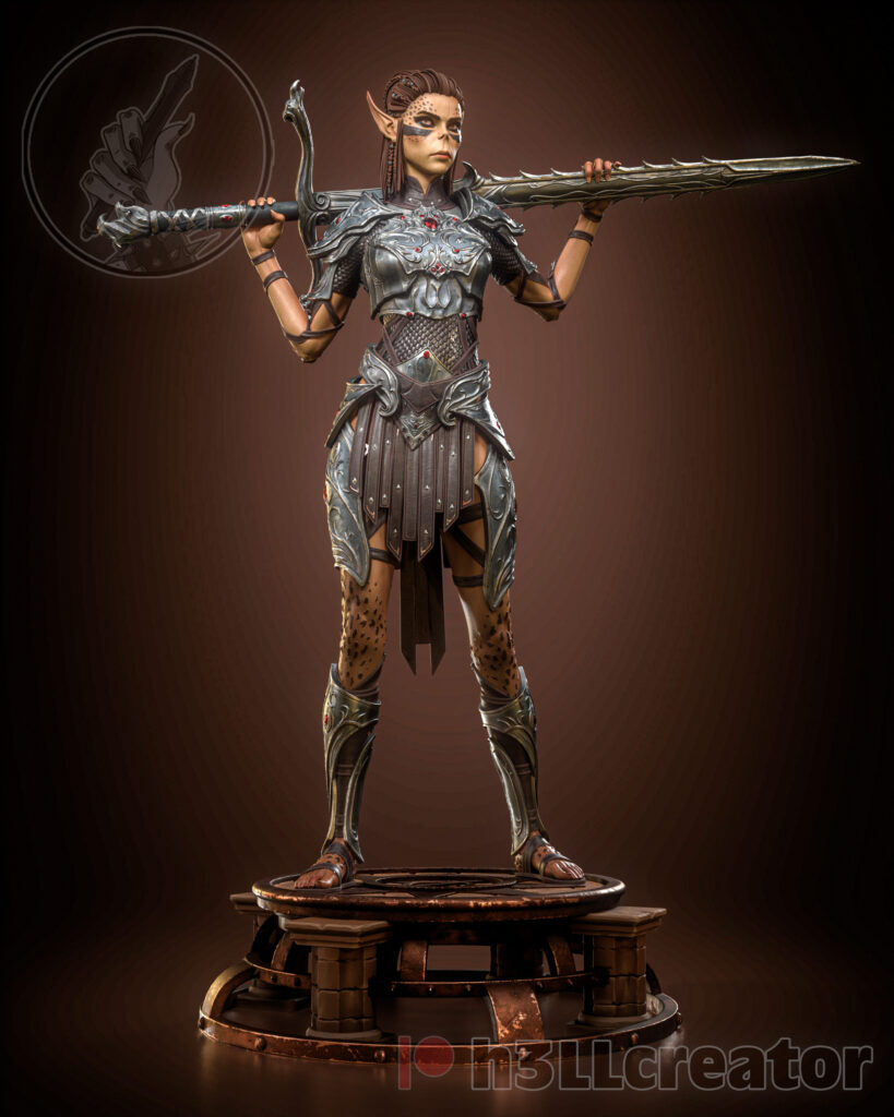 Lae'Zel - Baldur’s Gate 3 - figurka 3D Drukarnia Marzeń