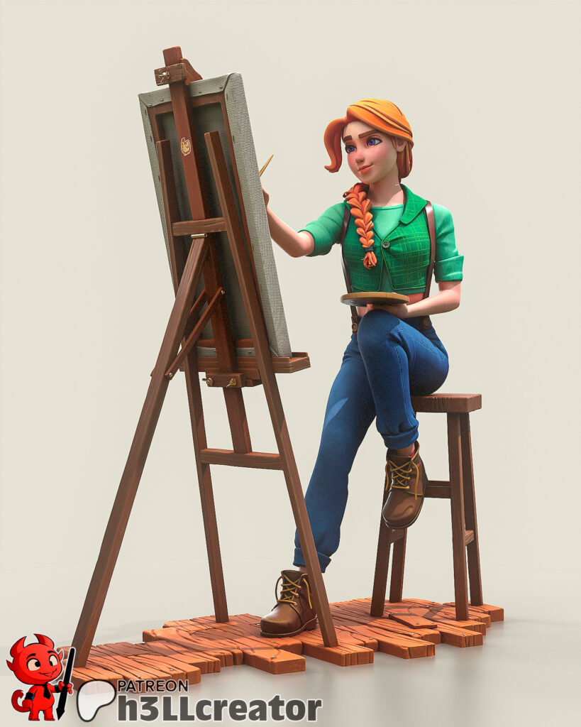 Leah - Stardew Valley - figurka 3D Drukarnia Marzeń
