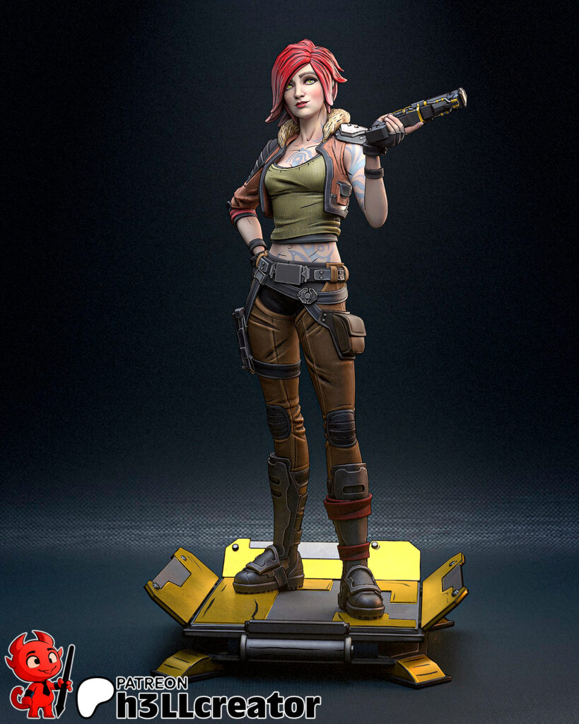 Lilith - Borderlands - figurka 3D Drukarnia Marzeń