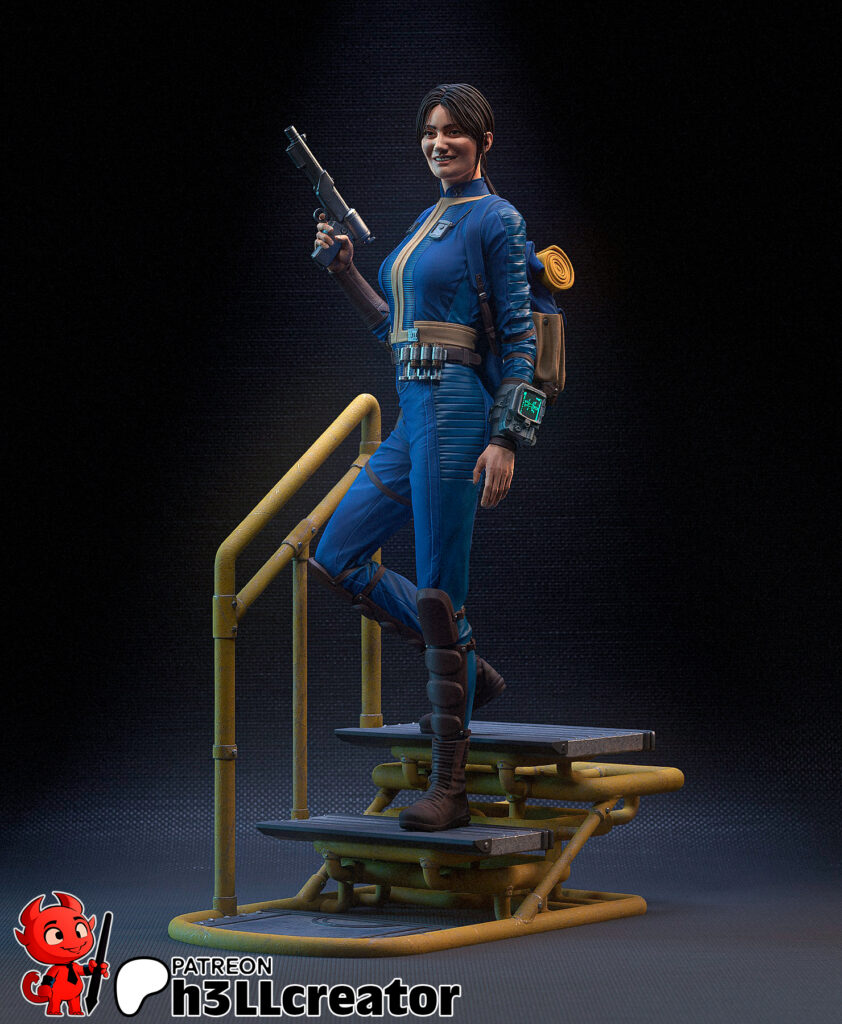 Lucy MacLean - Fallout - figurka 3D Drukarnia Marzeń