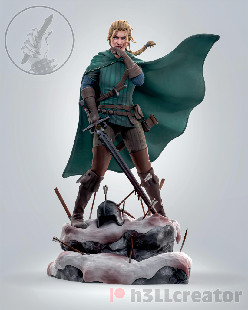 Meve z Lyrii - Thronebreaker: The Witcher Tales - figurka 3D Drukarnia Marzeń