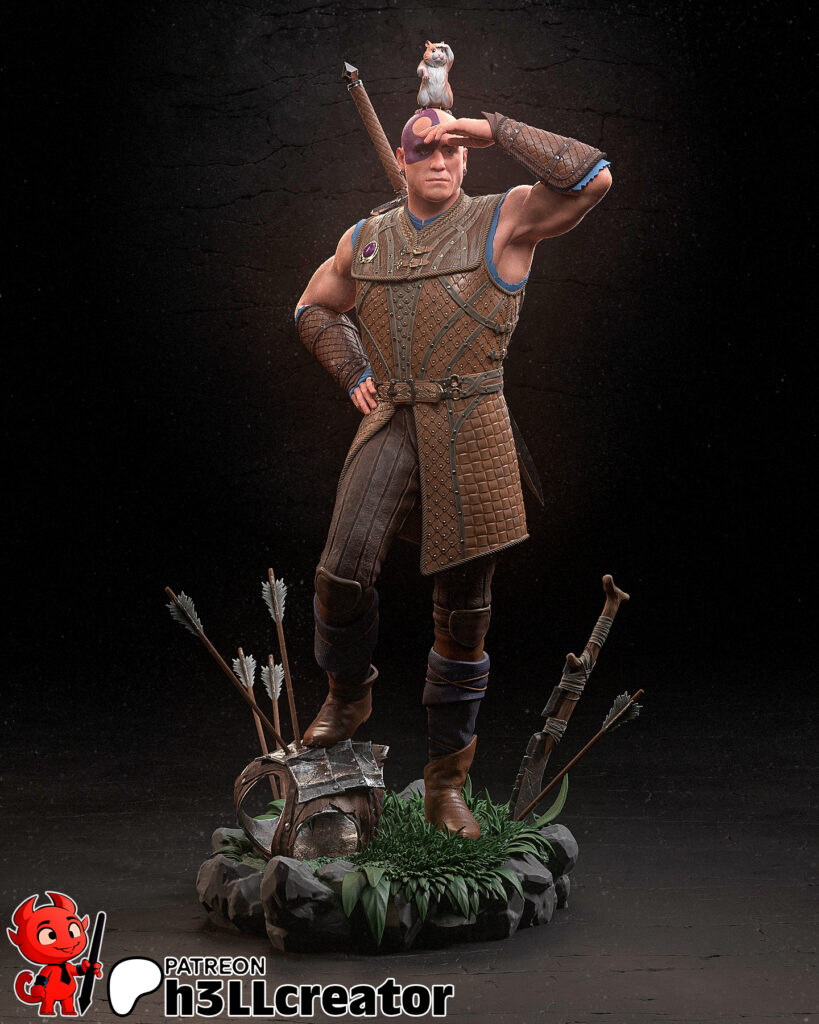 Minsc - Baldur’s Gate 3 - figurka 3D Drukarnia Marzeń