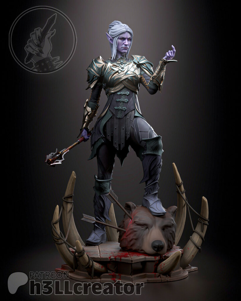 Minthara - Baldur’s Gate 3 - figurka 3D Drukarnia Marzeń