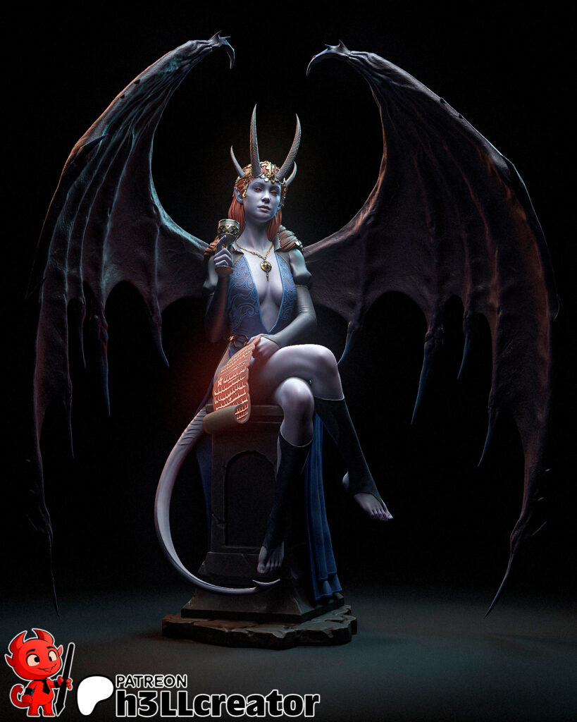 Mizora - Baldur's Gate 3 - figurka 3D Drukarnia Marzeń