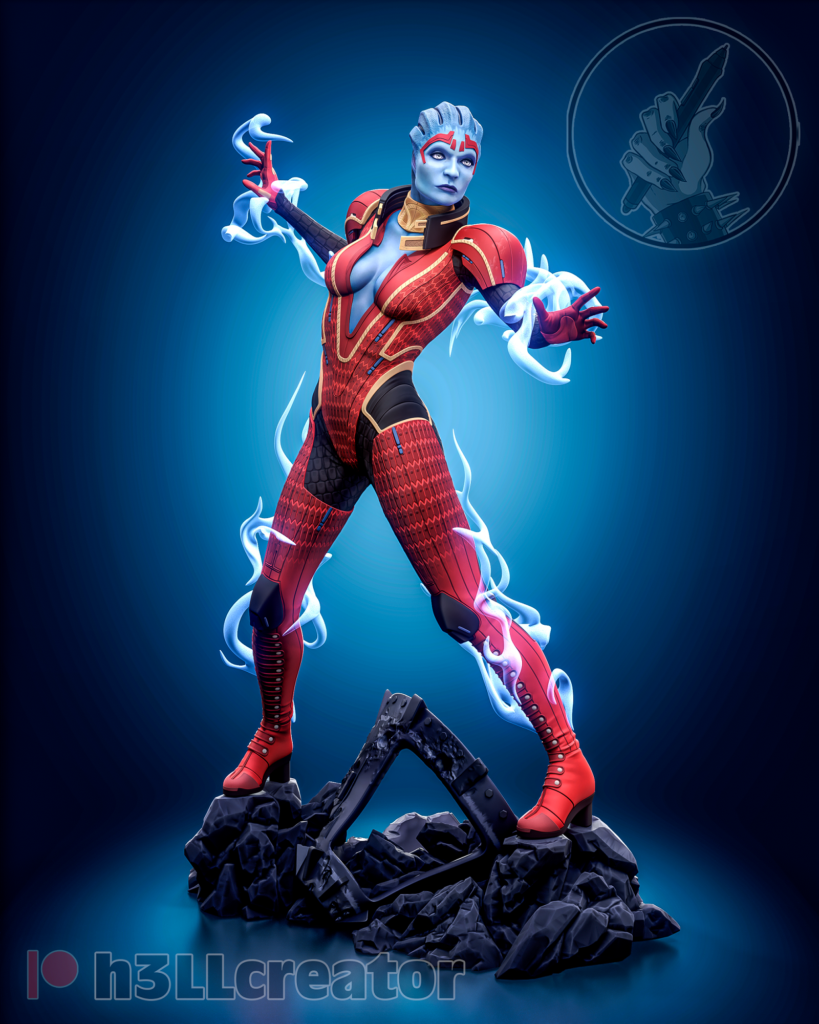 Samara - Mass Effect - figurka 3D Drukarnia Marzeń