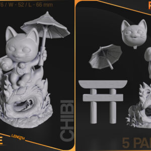 Chibi Turbo Granny Cat - Dandadan - miniatura 6