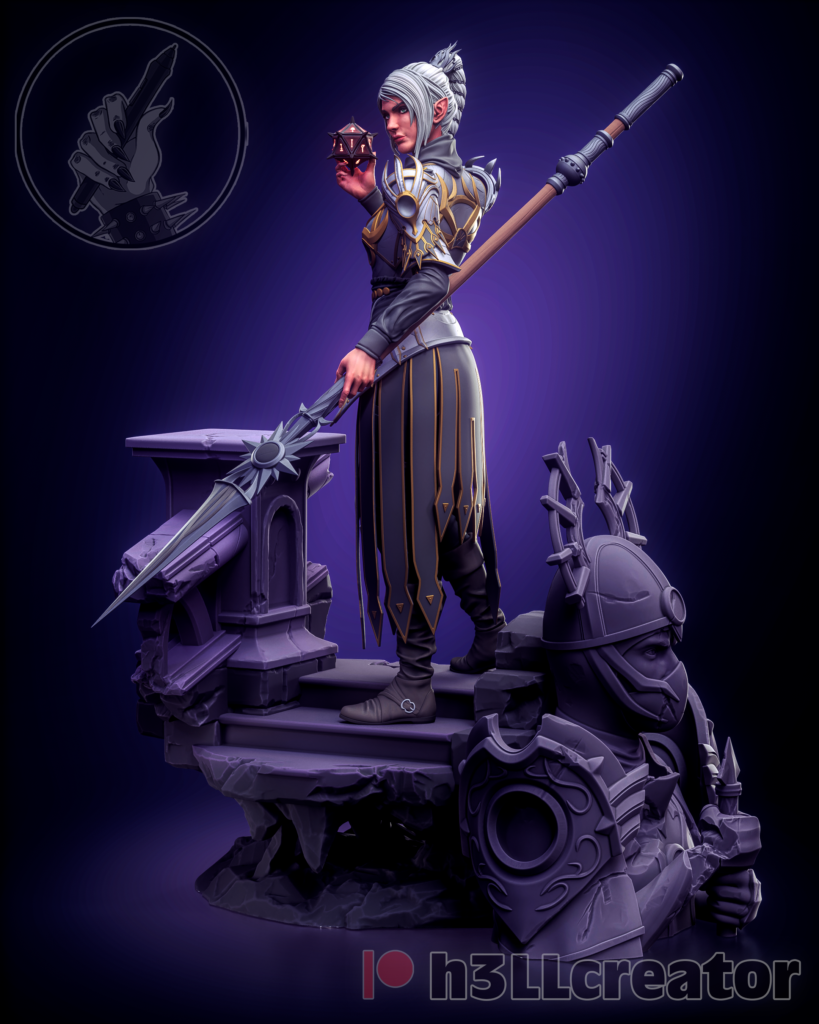 Shadowheart Dark Justiciar - Baldur’s Gate 3 - figurka 3D Drukarnia Marzeń